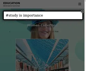 Importansofstudy.com(IMPORTANCE OF EDUCATION) Screenshot