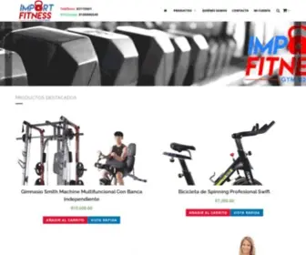 Importfitness.com(Aparatos de hacer ejercicio para Gimnasios Profesionales) Screenshot