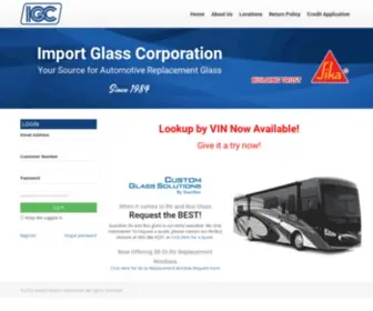 Importglasscorp.com(IGC) Screenshot
