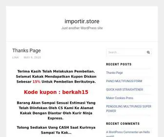 Importir.store(Just another WordPress site) Screenshot