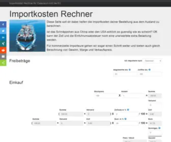 Importkostenrechner.at(Importkosten) Screenshot