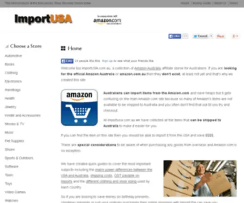 Importusa.com.au(Amazon Australia) Screenshot