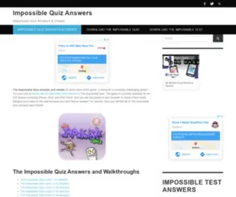 Impossiblequiz-Answers.com(Impossible Quiz Answers & Cheats) Screenshot