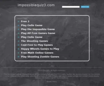 Impossiblequiz3.com(Impossiblequiz3) Screenshot