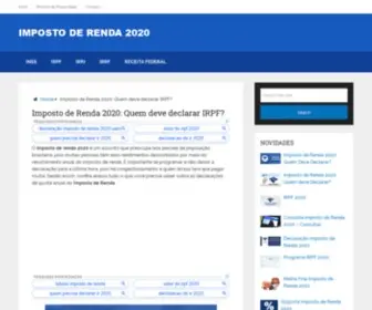 Impostorenda2020.net.br(IMPOSTO DE RENDA 2020 → Guia do IRPF 2020 →) Screenshot
