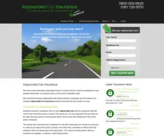 Impoundedcarinsurance.com(Impounded Car Insurance UK) Screenshot