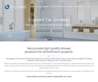 Impresa.co.nz(Custom Shower Solutions) Screenshot