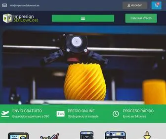 Impresion3Dlowcost.es(Impresión 3D Online) Screenshot