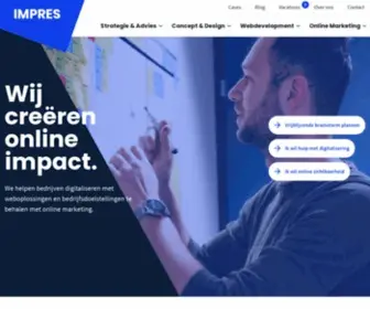 Impres.nl(Wij creëren online impact vanuit het prachtige Zwolle) Screenshot