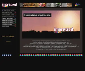 Impresred.es(Imprenta Imprenta INDICE GENERAL WEB) Screenshot