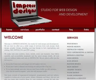 Impress-Designs.com(Impress designs offer you wide range of services) Screenshot