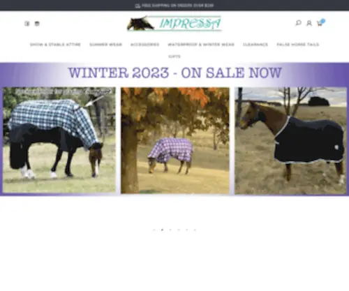 Impressaequine.com.au(Horse Rugs) Screenshot