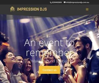 Impressiondjs.com.au(Professional Sydney DJ and MC Hire in Australia) Screenshot