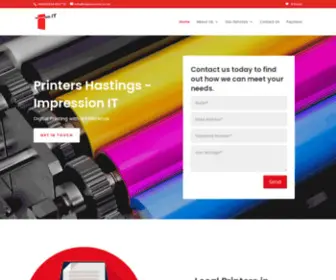 Impressionit.co.uk(Digital printers and printing document production and copying) Screenshot
