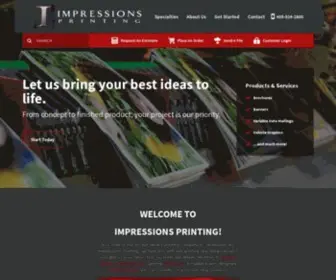 Impressionsprinting.com(Oklahoma City Printing Services) Screenshot