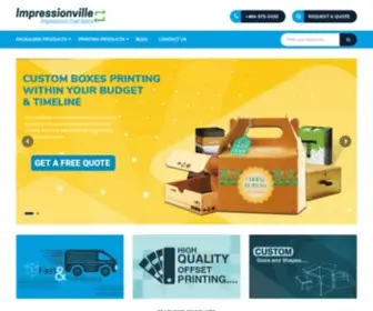 Impressionville.com(Online Printing Services) Screenshot