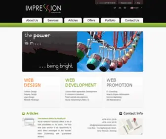 Impressionwebstudio.com(Web Design and Development Company) Screenshot