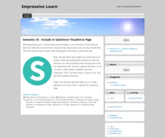 Impressivelearn.com(Learn something Impressive) Screenshot