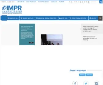 Imprhumanitarian.org(IMPR Humanitarian) Screenshot