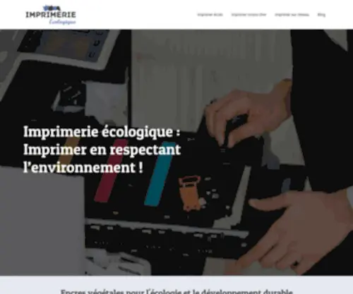 Imprimerie-Ecologique.com(Imprimerie écologique) Screenshot