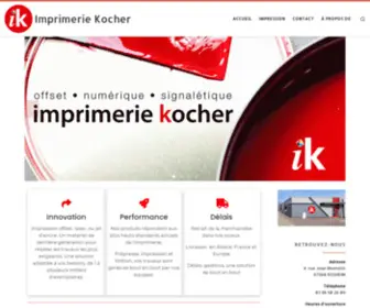 Imprimeriekocher.com(Impression offset) Screenshot