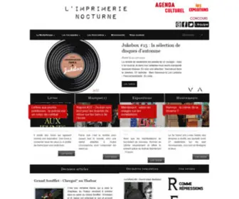 Imprimerienocturne.com(Webzine culturel) Screenshot