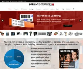 Imprint-E.com(Barcode, RFID and Labeling Solutions) Screenshot