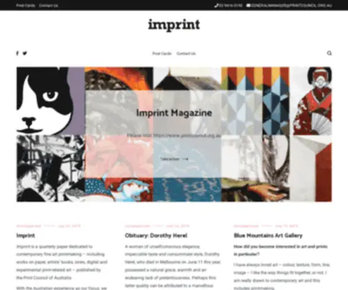 Imprint.org.au(Organisation) Screenshot