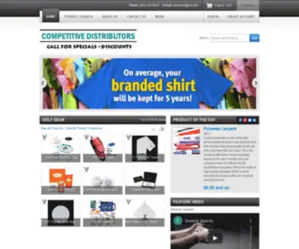 Imprinteditems.com(Competitive Distributors) Screenshot