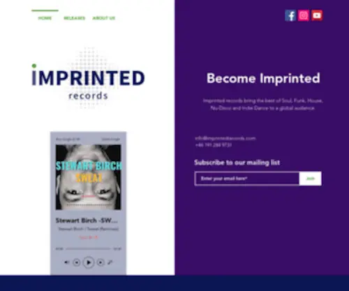 Imprintedrecords.com(Imprintedrecords) Screenshot