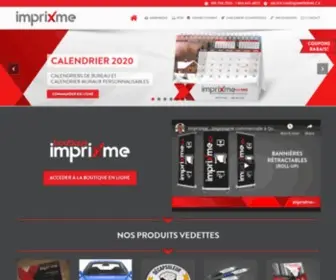 Imprixme.ca(Imprimeur Quebec et outil de creation en ligne) Screenshot