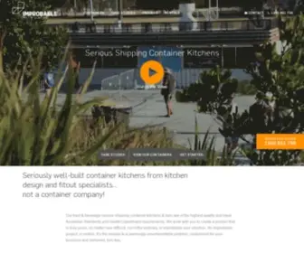 Improbableproject.com(Premium Container Kitchens & Mobile Kitchens) Screenshot