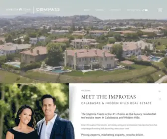 Improta.com(Calabasas & Hidden Hills Luxury Real Estate) Screenshot