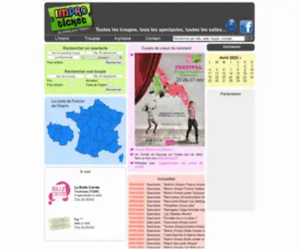 Improticket.com(Un ticket pour l'impro) Screenshot