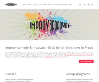 ImprovBroadway.com(Provo's Home for Clean Comedy) Screenshot