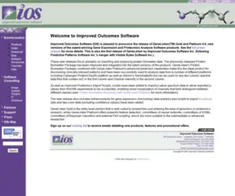Improvedoutcomes.com(Improved Outcomes provides GeneLinker software for gene expression (microarray)) Screenshot