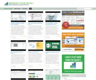 Improveyourexcel.com(The Best Free Microsoft Excel Videos) Screenshot