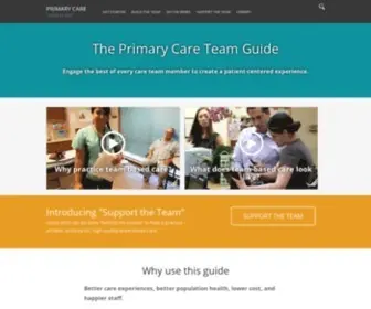 Improvingprimarycare.org(Improving Primary Care Team Guide) Screenshot