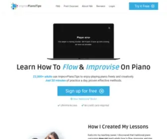 ImprovPianotips.com(Piano tips) Screenshot