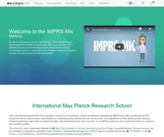 IMPRS-Marburg.de(IMPRS for Environmental) Screenshot