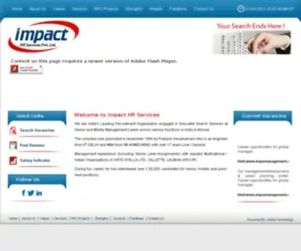 Impsmanagement.com(Impact HR Services Pvt) Screenshot