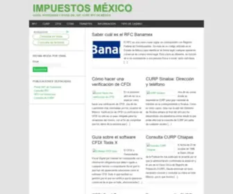 Impuesto.com.mx(México) Screenshot