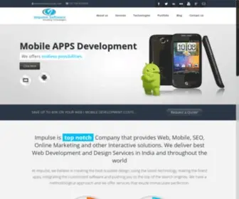Impulsetek.com(Web Development and Design in India) Screenshot