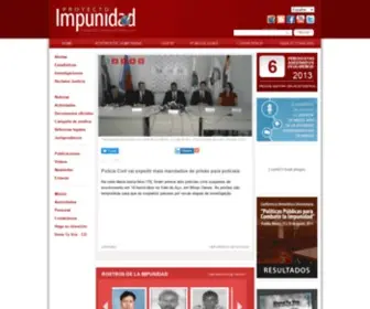 Impunidad.com(El Proyecto Contra la Impunidad) Screenshot