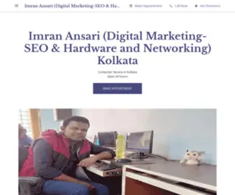 Imranansaris.com(Imran Ansari (Digital Marketing) Screenshot