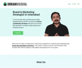 Imrankhushal.com(Imran Khushal) Screenshot