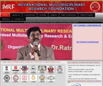 IMRF.in(International Multidisciplinary Research Foundation) Screenshot
