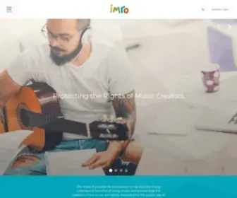 Imro.ie(Irish Music Rights Organisation) Screenshot