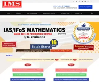 IMS4Maths.com(UPSC IAS/IFoS Maths Optional Offline and Live Online Classes) Screenshot