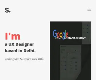 Imsanjay.com(UX Designer in Delhi) Screenshot